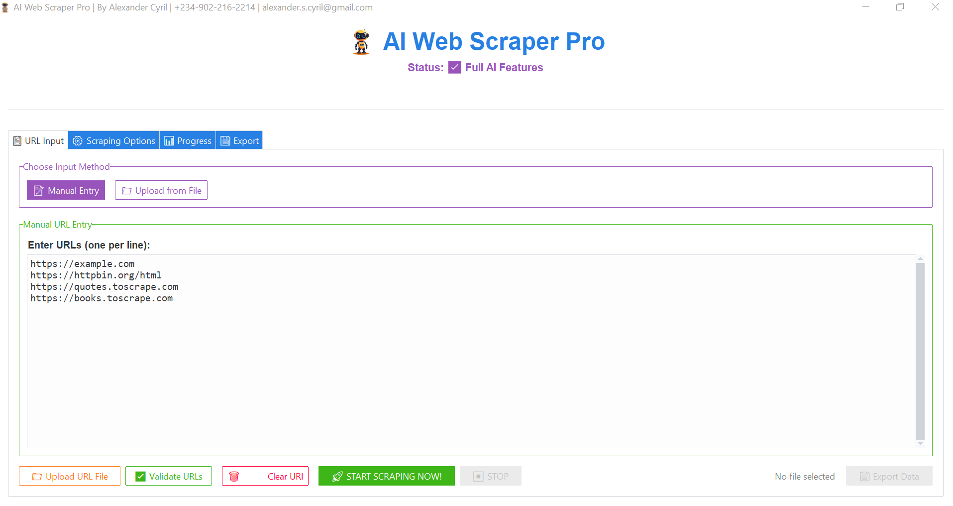 AI Web Scraper Pro